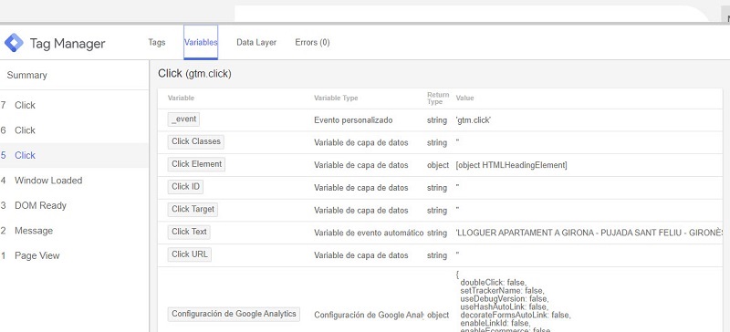 Etiquetar activadores en Tag Manager